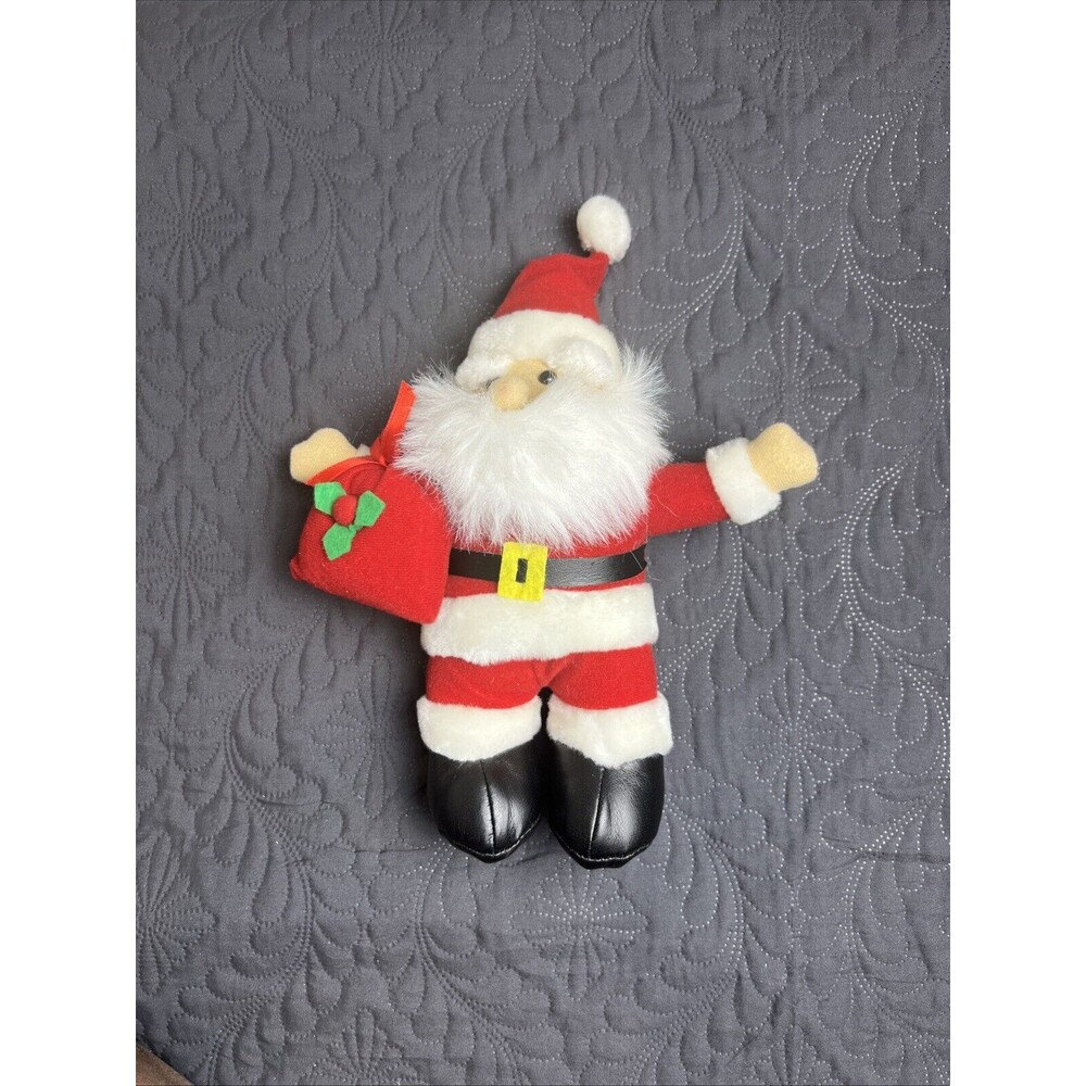 Peachtree Playthings Santa Claus 9" Christmas Plush Holiday Stuffed Pre-Owned